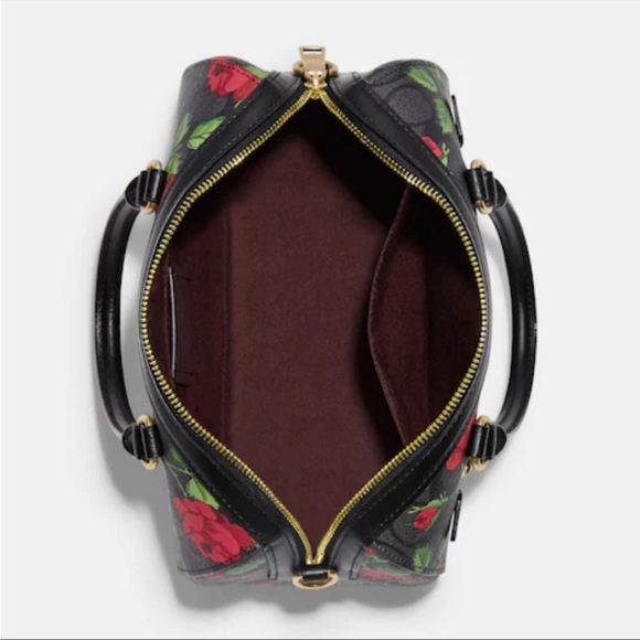 Coach Rowan Satchel In Signature Canvas
With Fairytale Rose Print - Picture 4 of 5